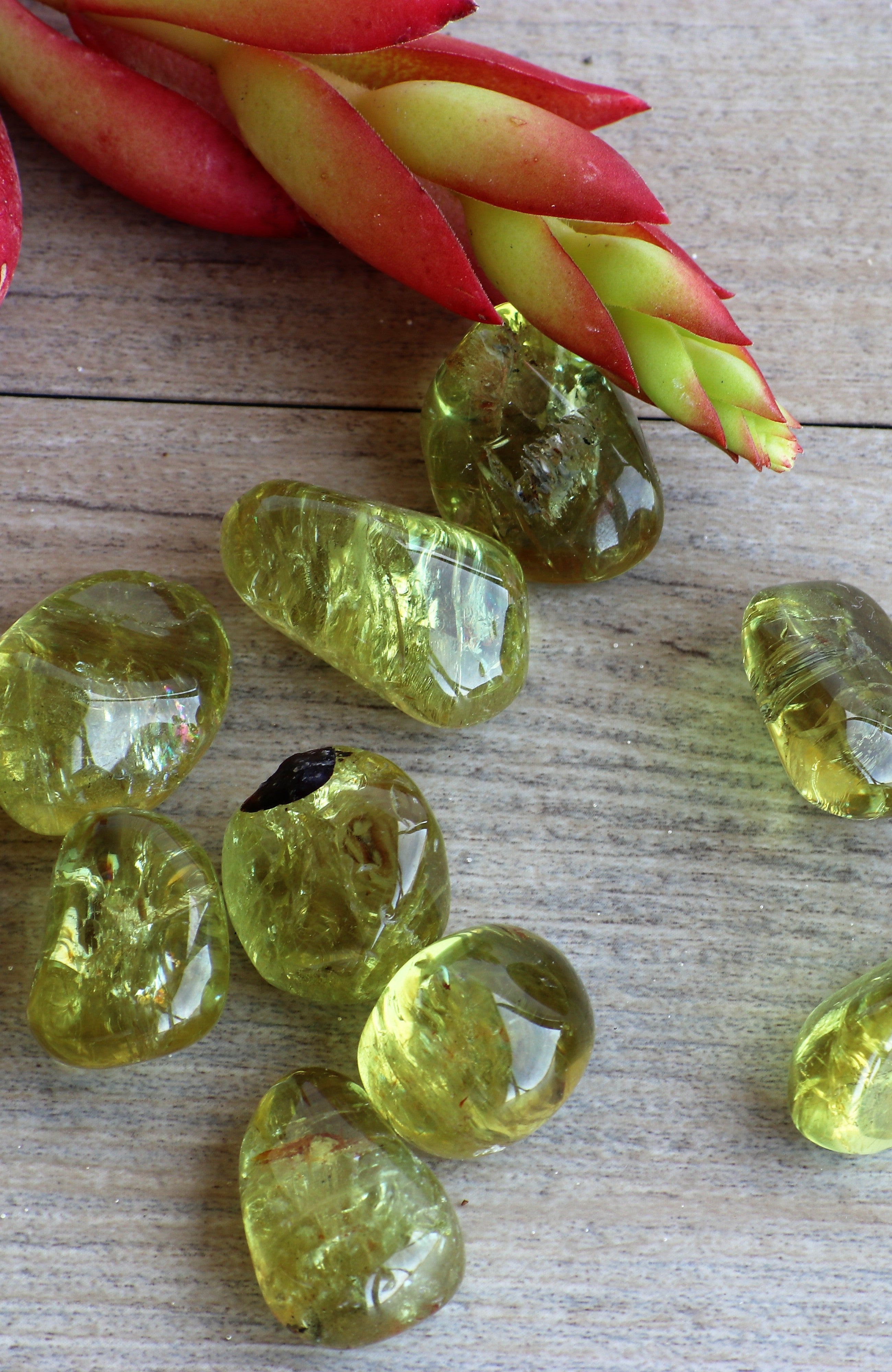 Green Apatite AA Tumbled Stone